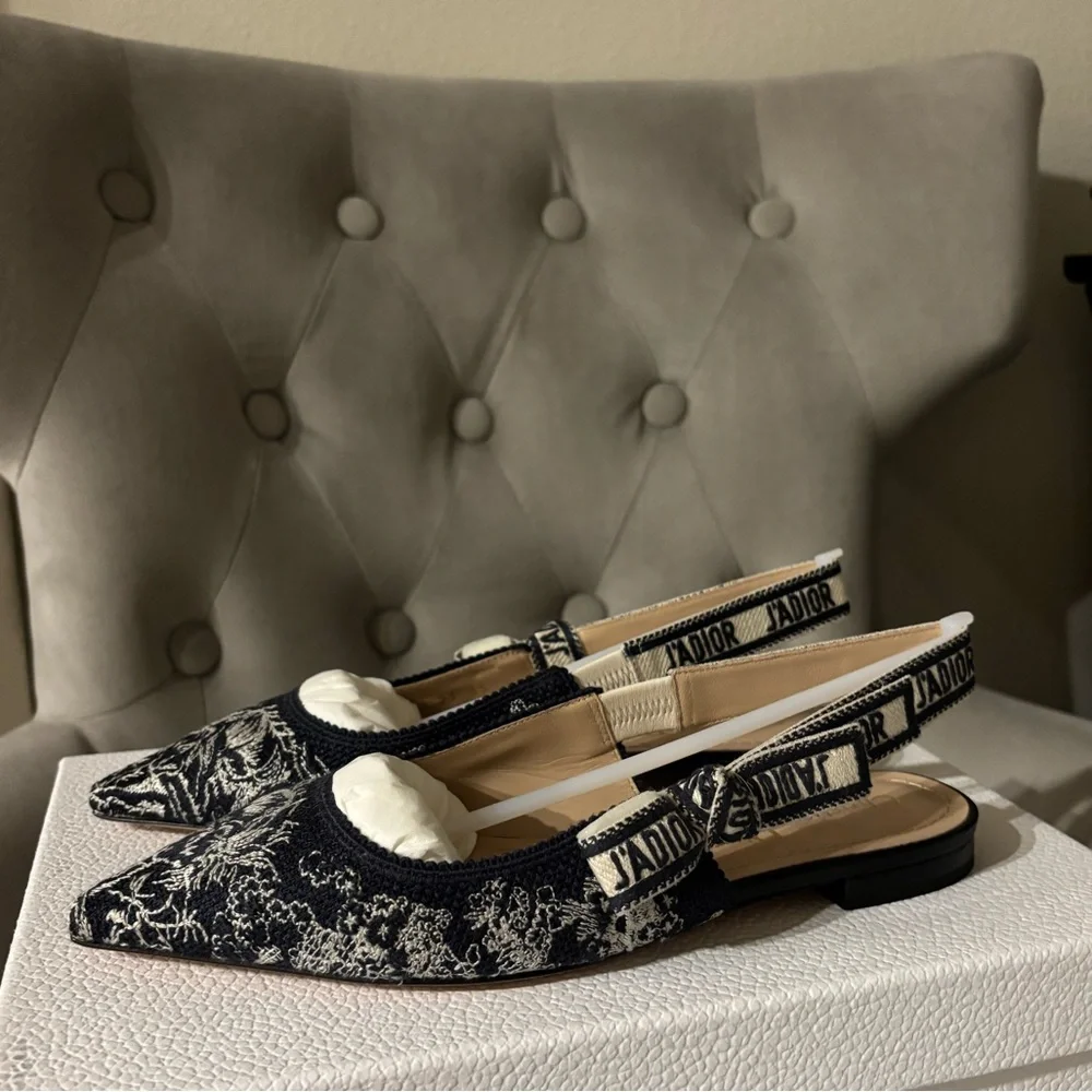 J’aDIOR slingback flat size 35 NWT - Picture 4 of 6